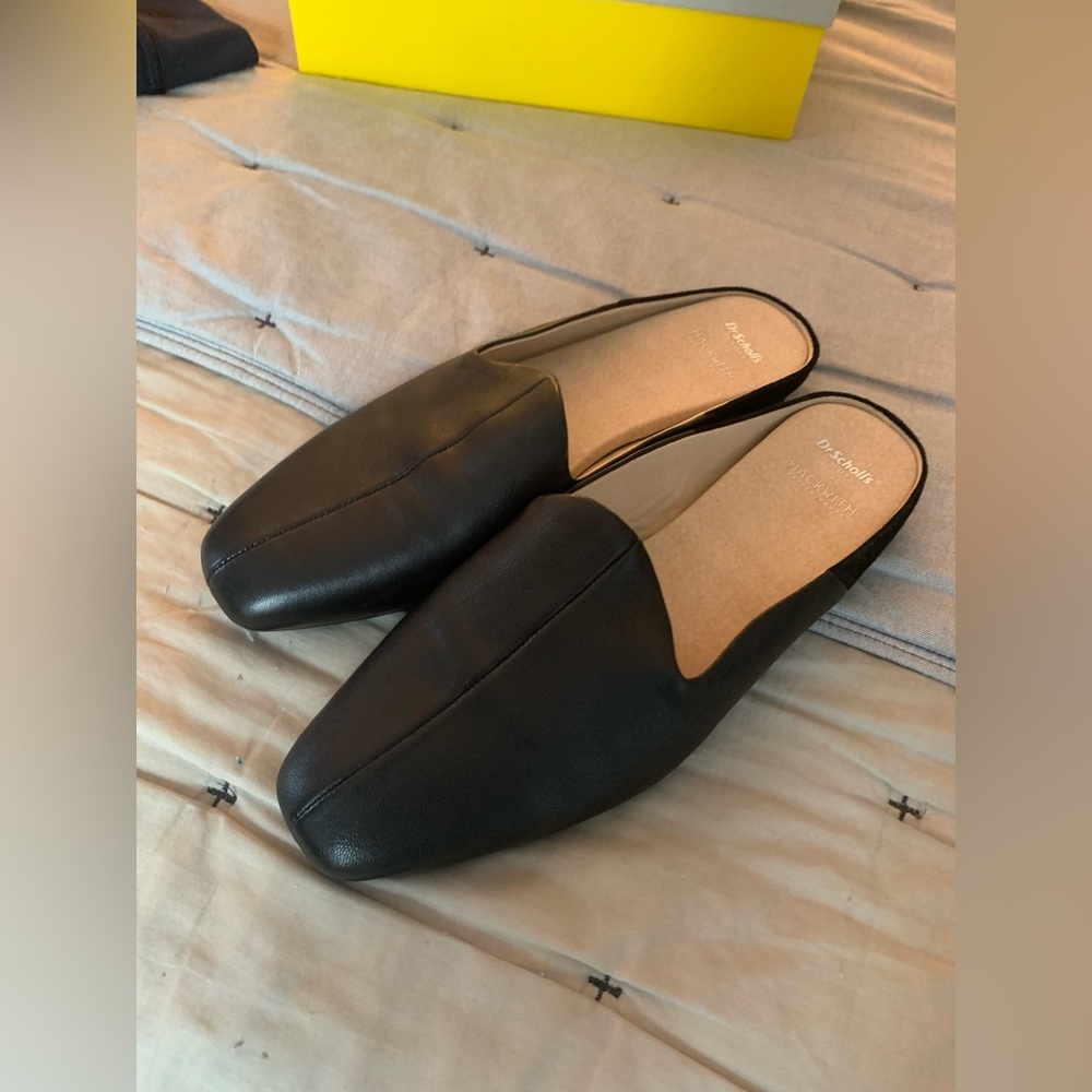 Dr Scholls mules - Lisa Hackwith collab.